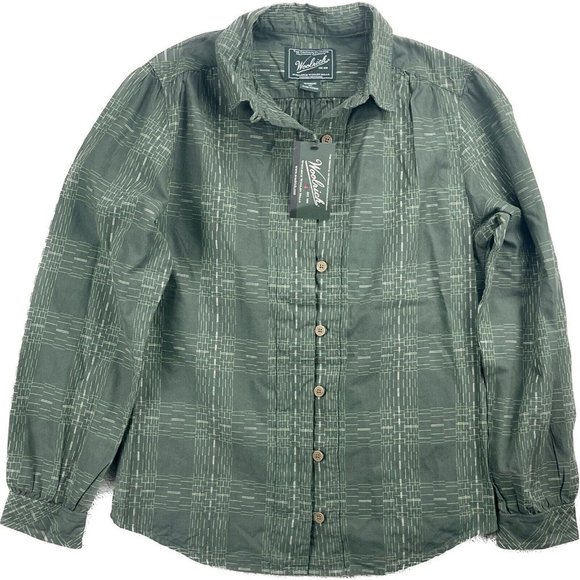 Woolrich Corduroy Vest and Matching Shirt 2 Piece Green Spruce NWT Womens Sz XS - Picture 7 of 16
